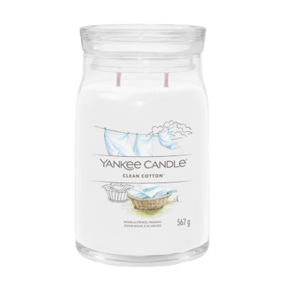Clean Cotton® Yankee Candle, White, 9.3cm X 15.7cm , Fresh & Clean