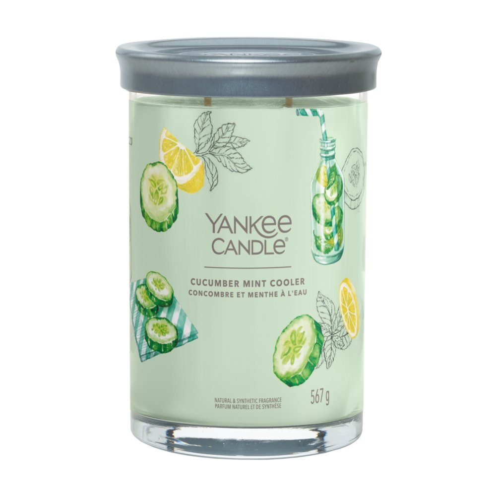 Cucumber Mint Cooler Yankee Candle, Green, 9.9cm X 14.9cm , Citrus