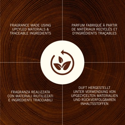 Lavender & Cypress Renew Medium Candle With Pluswick® WoodWick, Natural, 8cm X 8cm X 9.6cm , Fresh