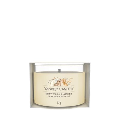 Soft Wool & Amber Yankee Candle® Mini, Neutrals, 5.4cm X 4.4cm , Floral