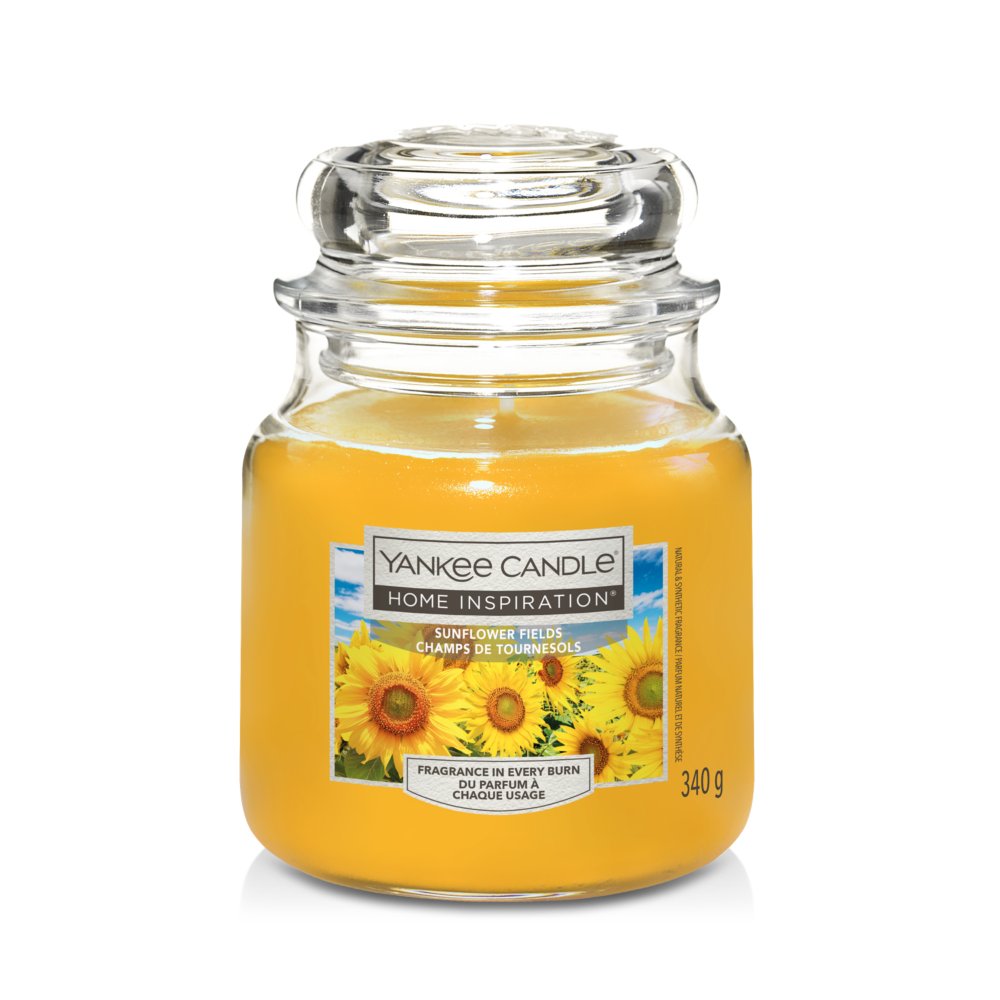 Sunflower Fields Yankee Candle, Yellow , Floral
