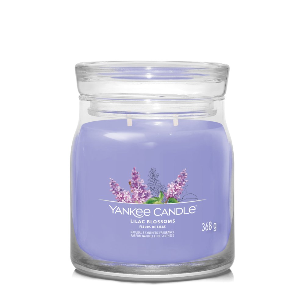 Lilac Blossoms Yankee Candle, Purple, 9.3cm X 11.4cm , Floral