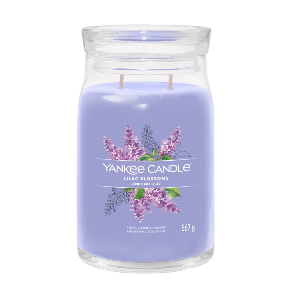 Lilac Blossoms Yankee Candle, Purple, 9.3cm X 15.7cm , Floral