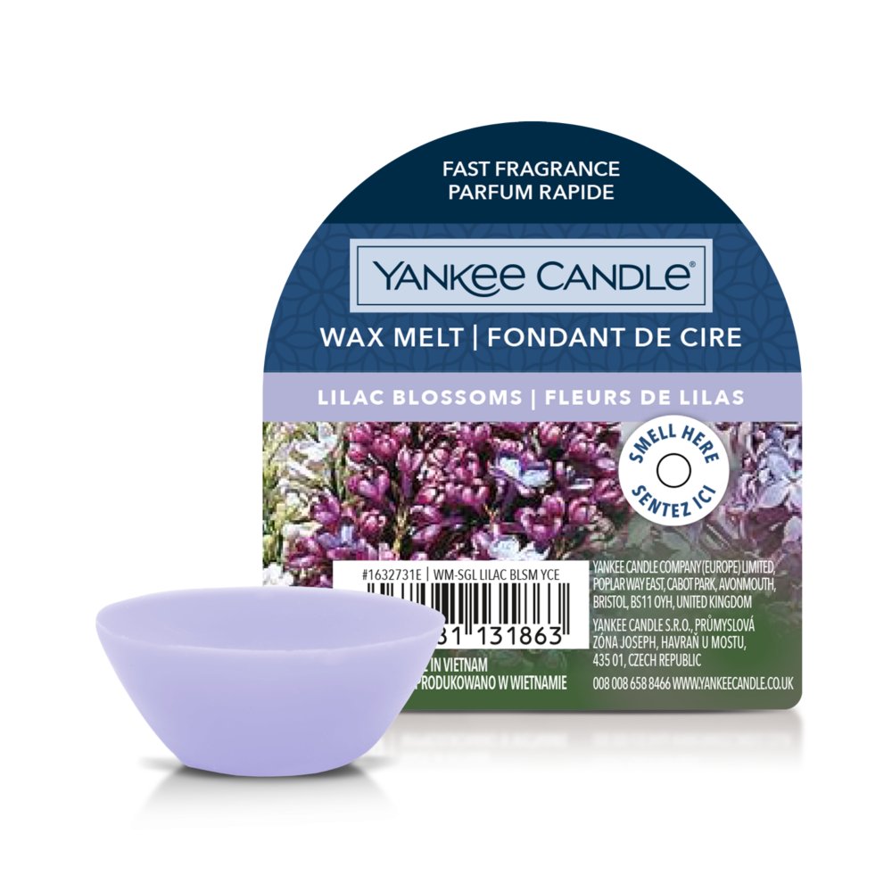 Lilac Blossoms Wax Melt Yankee Candle, Purple, 5.6cm X 1.5cm , Floral