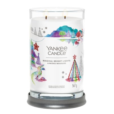 Magical Bright Lights Signature Large Tumbler Candle Yankee Candle, White, 9.9cm X 14.9cm , Fresh & Clean
