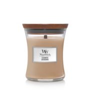 Cashmere Medium Hourglass Candle WoodWick, Brown, 9.9cm X 9.9cm X 11.4cm , Woody