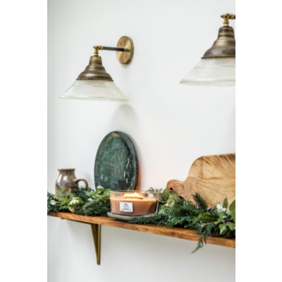 Santal Myrrh Ellipse Candle WoodWick, Medium Brown, 9.2cm X 19.1cm X 12.1cm , Woody