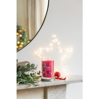 Sparkling Winterberry Signature Large Tumbler Candle Yankee Candle, Red, 9.9cm X 14.9cm , Fresh & Clean