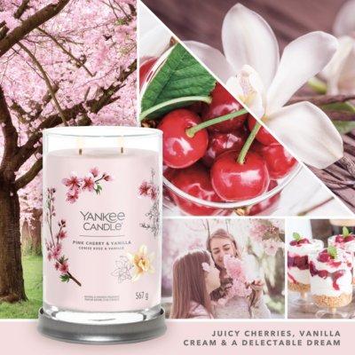 Pink Cherry & Vanilla Yankee Candle, 9.9cm X 14.9cm , Fruity
