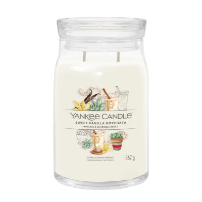 Sweet Vanilla Horchata Signature Large Jar Candle Yankee Candle, Neutral, 9.3cm X 15.7cm , Sweet & Spicy