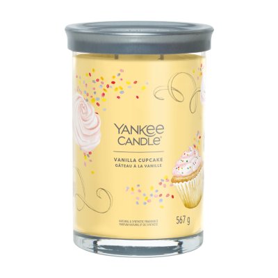 Vanilla Cupcake Signature Large Tumbler Candle Yankee Candle, Yellow, 9.9cm X 14.9cm , Sweet & Spicy