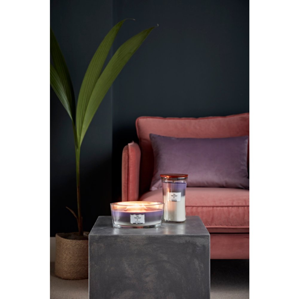 Amethyst Sky Large Hourglass Trilogy Candle WoodWick, 10.2cm X 10.2cm X 17.8cm , Ambery, Gourmand