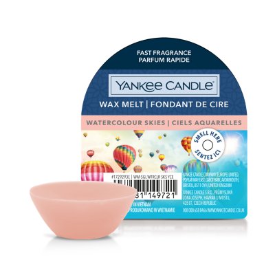 Watercolour Skies Wax Melt Yankee Candle, Pink, 5.6cm X 1.5cm , Floral