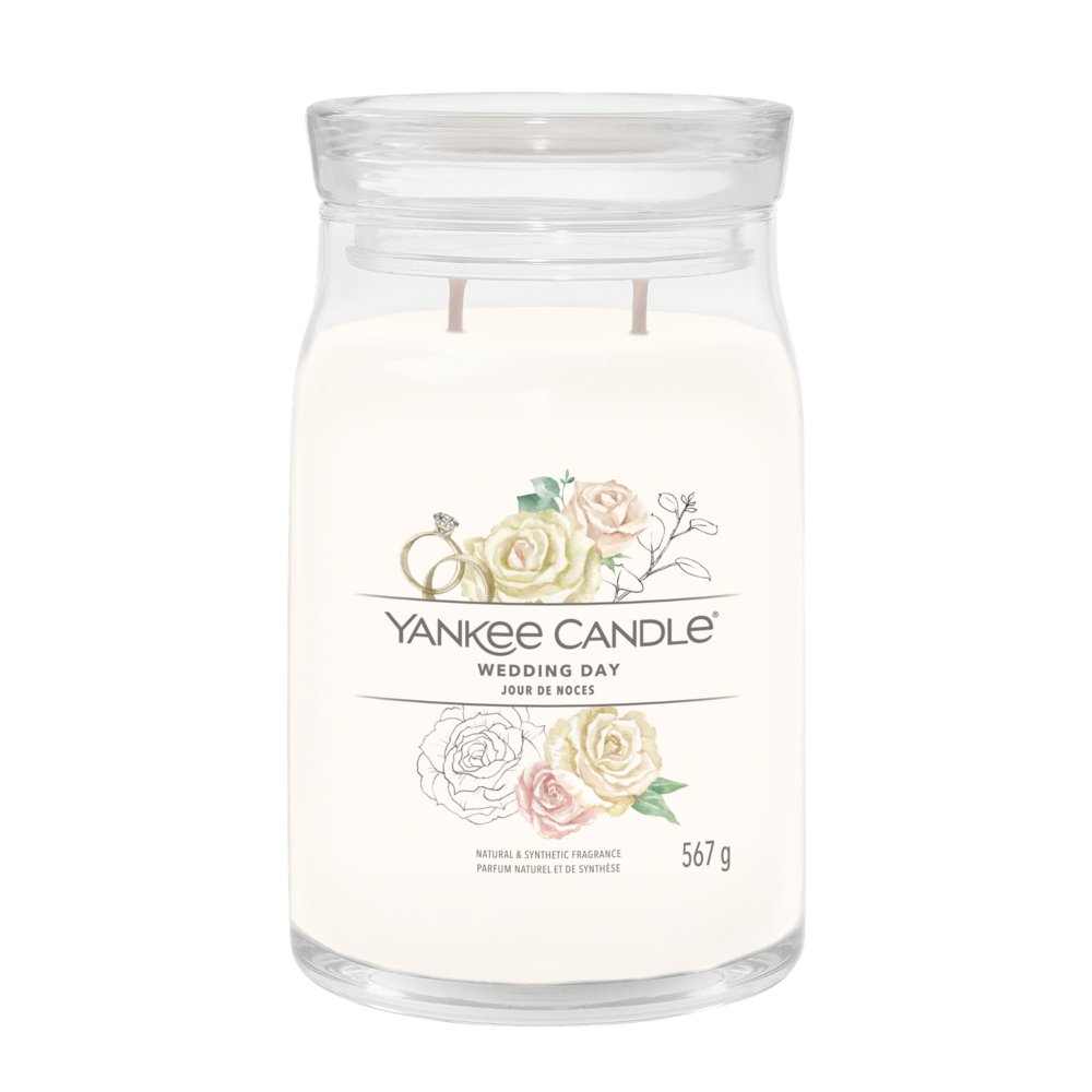 Wedding Day® Signature Large Jar Candle Yankee Candle, White, 9.3cm X 15.7cm , Floral