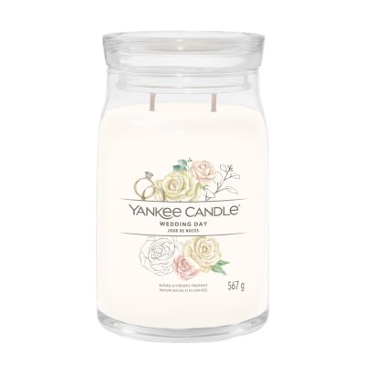 Wedding Day® Signature Large Jar Candle Yankee Candle, White, 9.3cm X 15.7cm , Floral