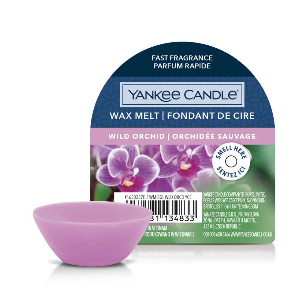 Wild Orchid Wax Melt Yankee Candle, Purple, 5.6cm X 1.5cm , Floral