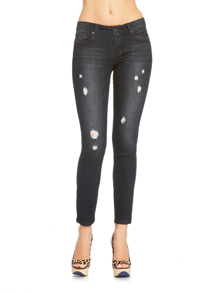 2b Destroyed Stretch Skinny