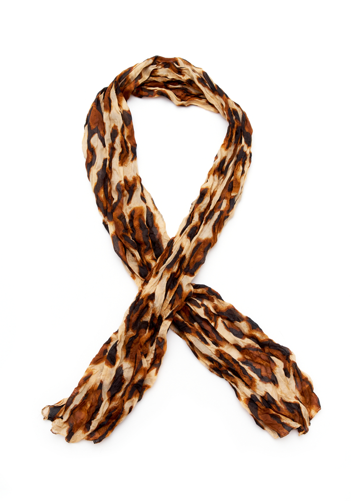 Scrunchy Leopard Scarf