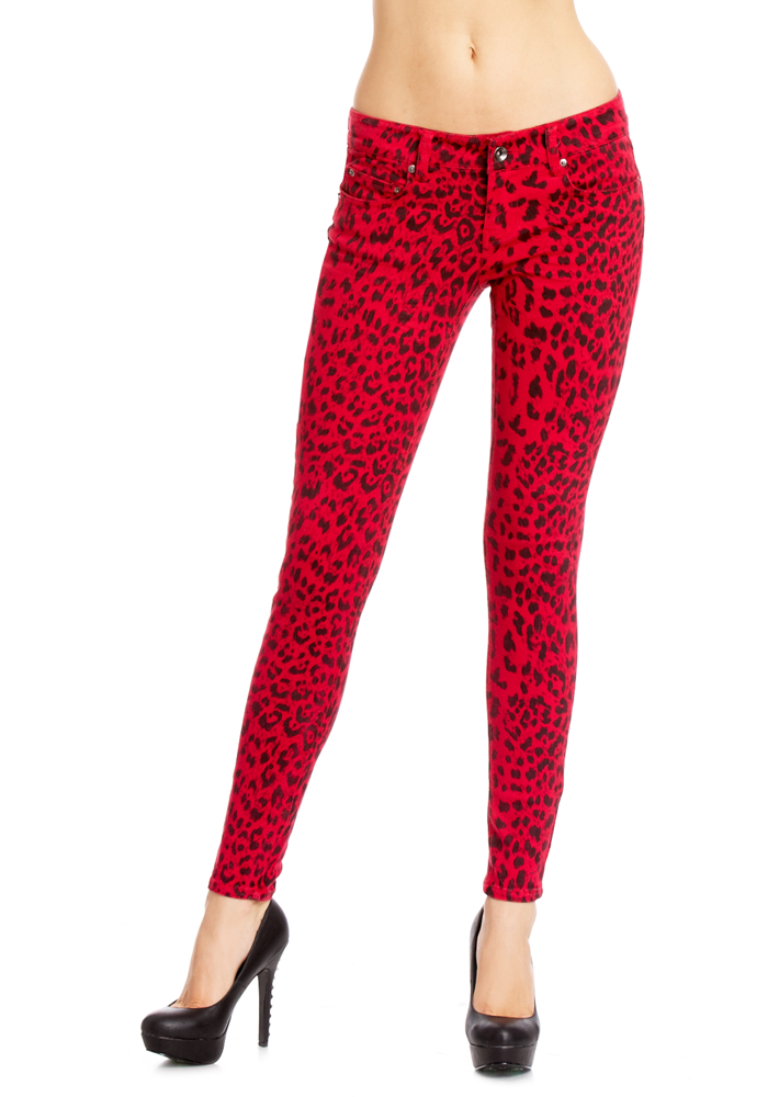 Leopard Skinny Jean at 2b