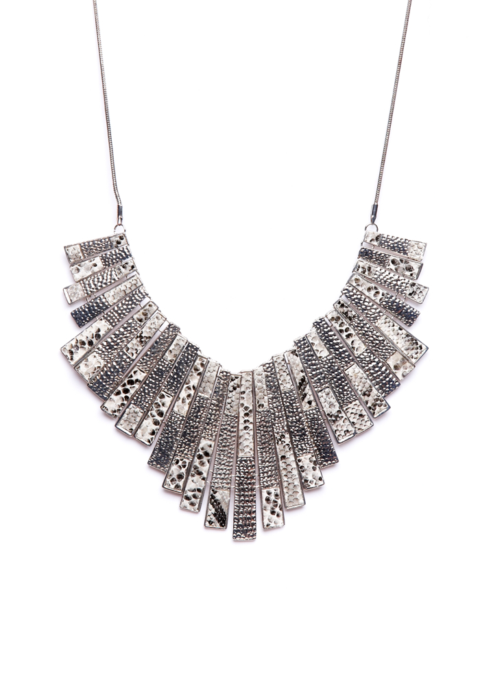 2b Snake Tribal Bib Necklace