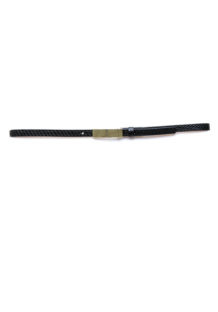 2b Skinny Snake Plaque Belt