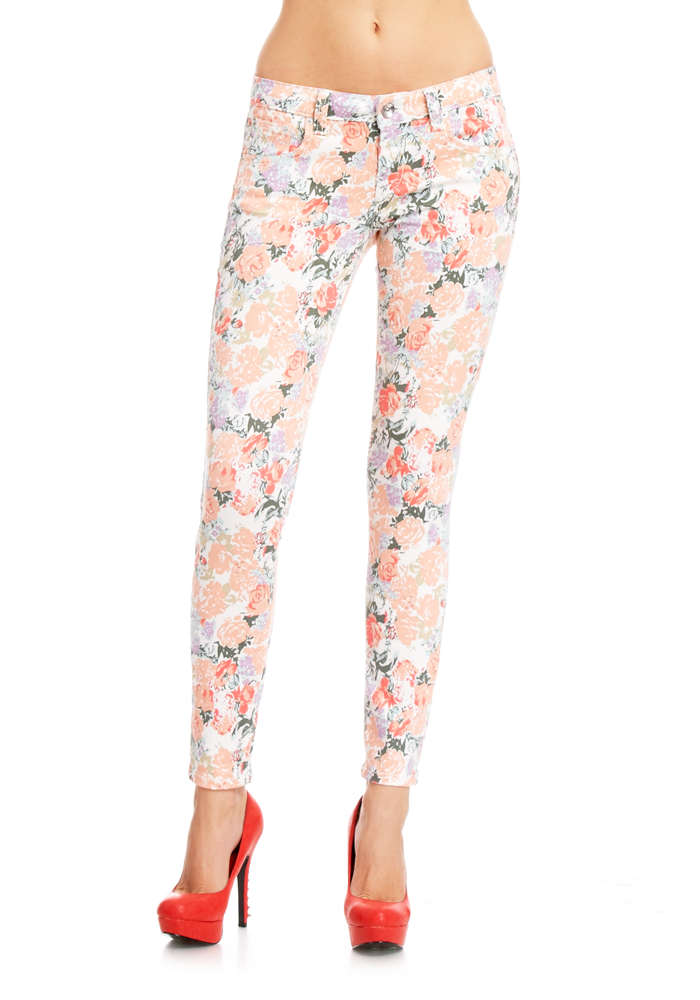 Floral Skinny Jean at 2b