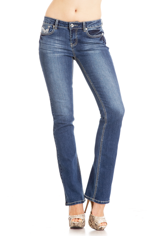 2b Rainbow Bling Bootcut Denim