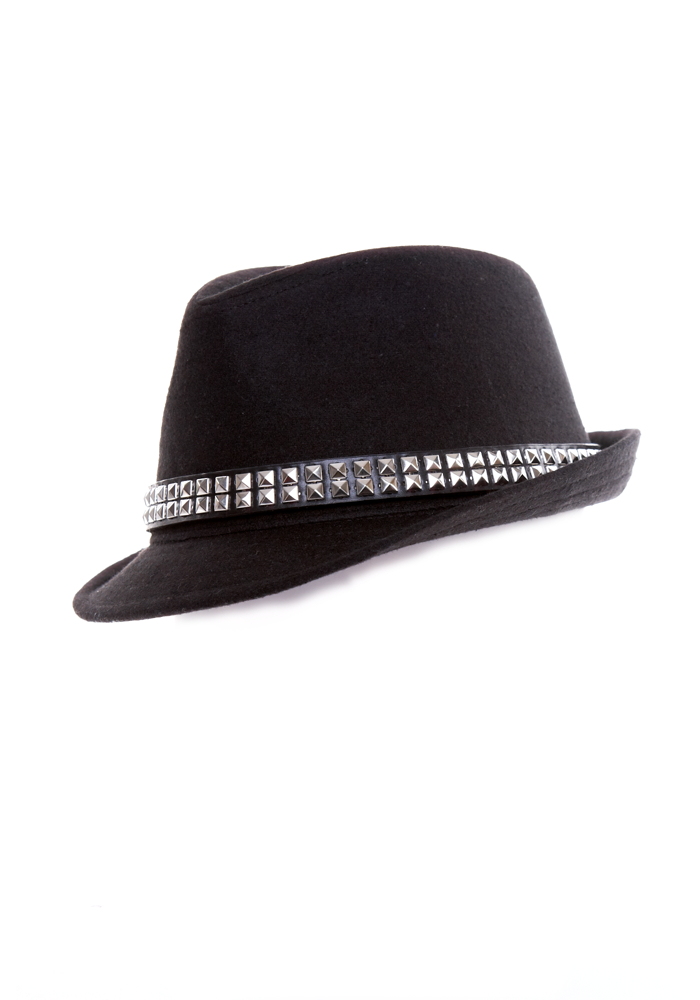 2b Studded Brim Fedora