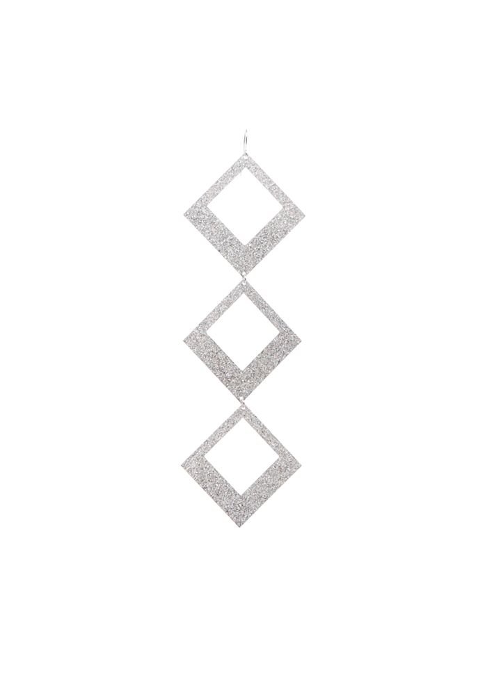 2b Square Geo Linear Earrings