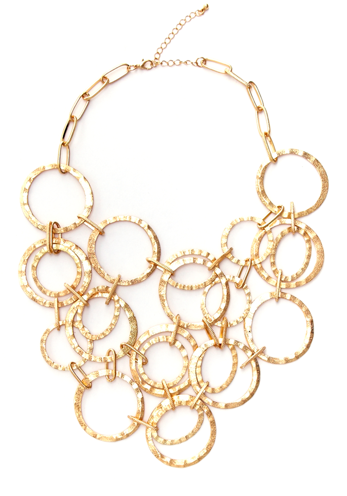2b Rings Bib Necklace