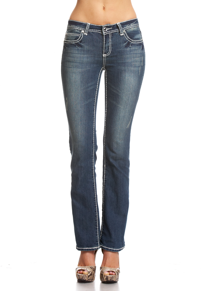 2b Arrow Bling Heavy Stitch Denim