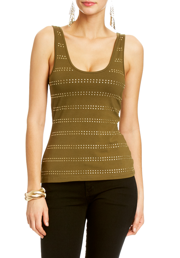 2b Abby Nailhead Stripe Tank