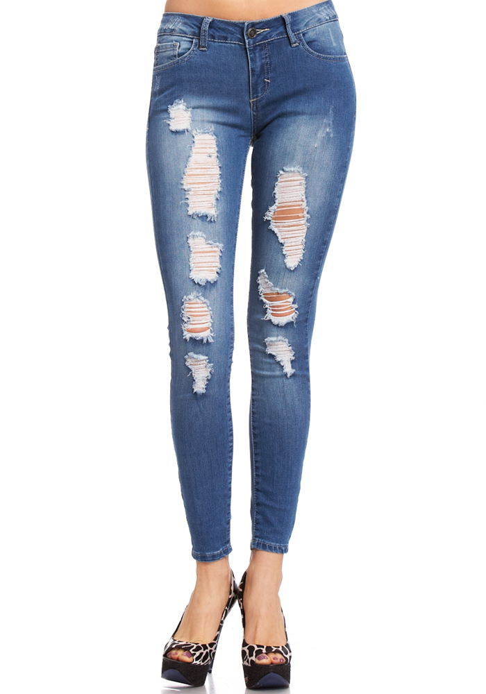 Rip N Repair Skinny Jean at 2b