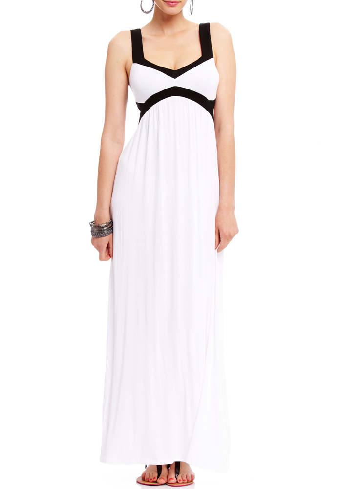 2b Aubrey Colorblock Maxi Dress