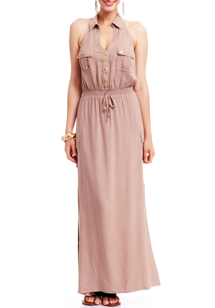 2b Hailey Halter Maxi Dress