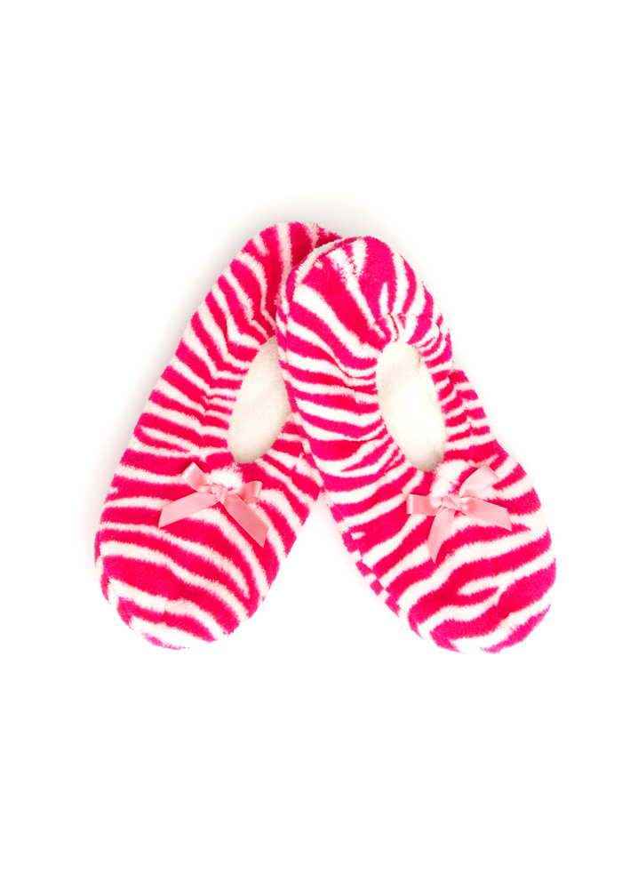 2b Fuzzy Babba Zebra Slipper