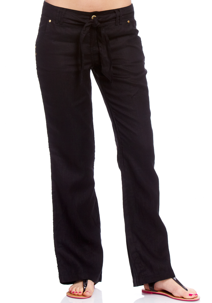 2b Roxi Linen Snap Pocket Pant