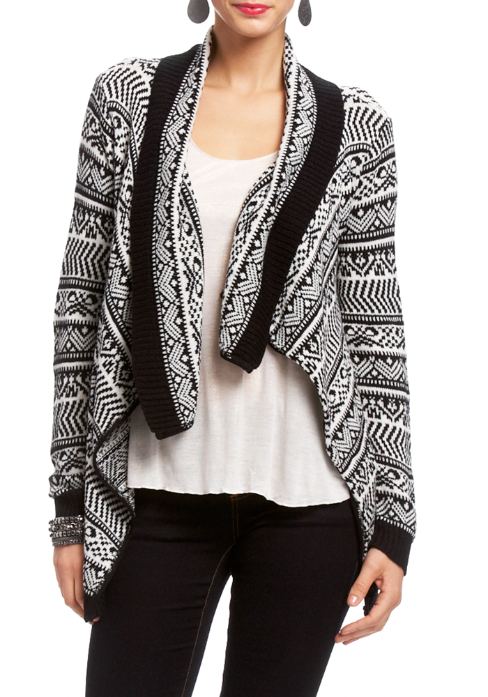 2b Draped Tribal Sweater