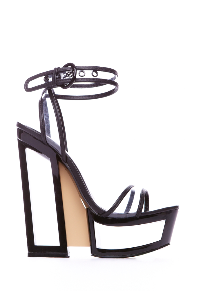 2b Like Magic Cut-out Lucite Sandal