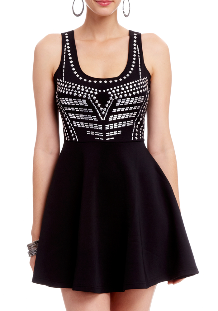 2b Breann Studded Circle Dress