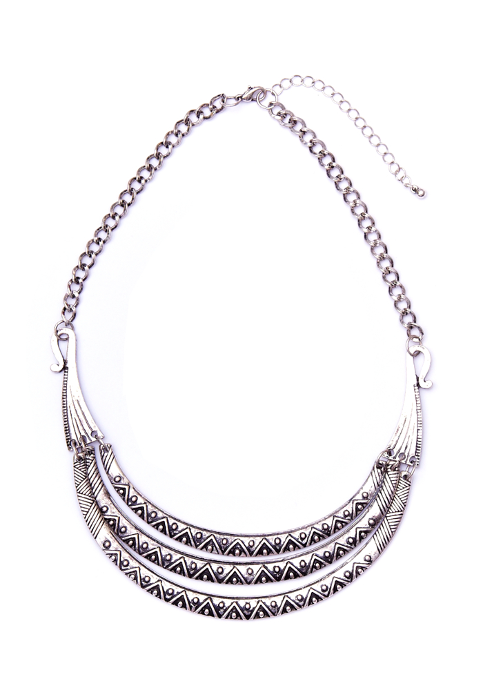 2b Tribal Plaque Collar Necklace