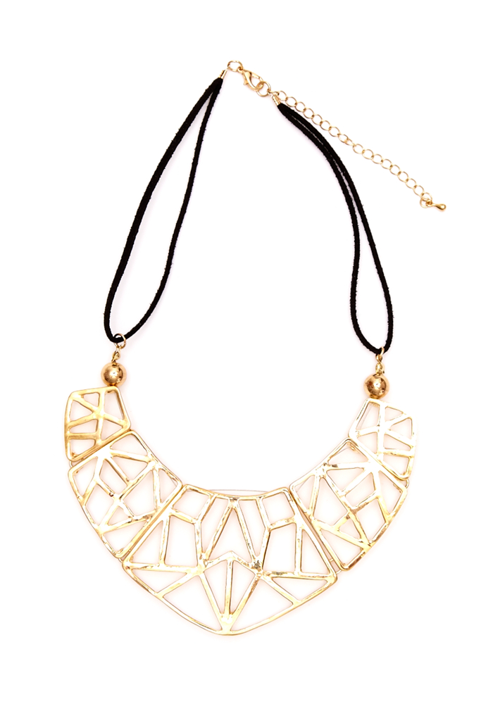 2b Outlined Tribal Collar Necklace
