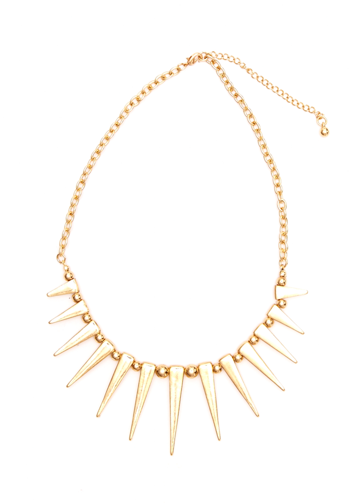 2b Spikes & Balls Short Necklace