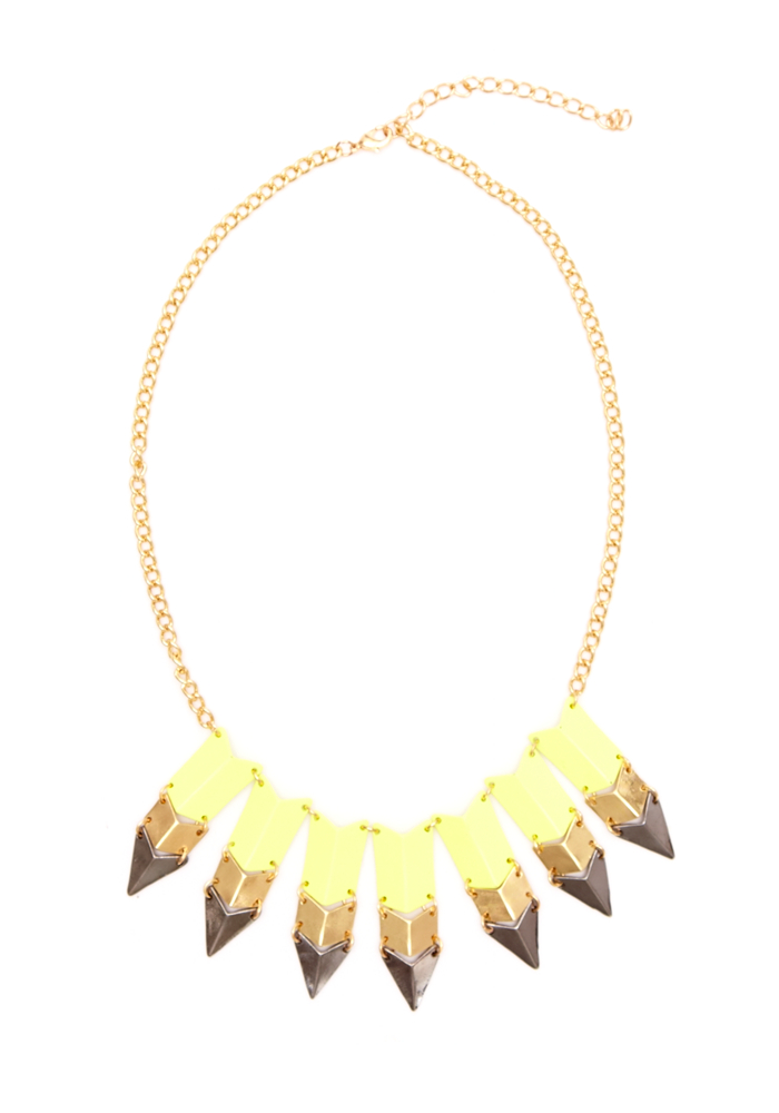 2b Spike Arrows Statement Necklace