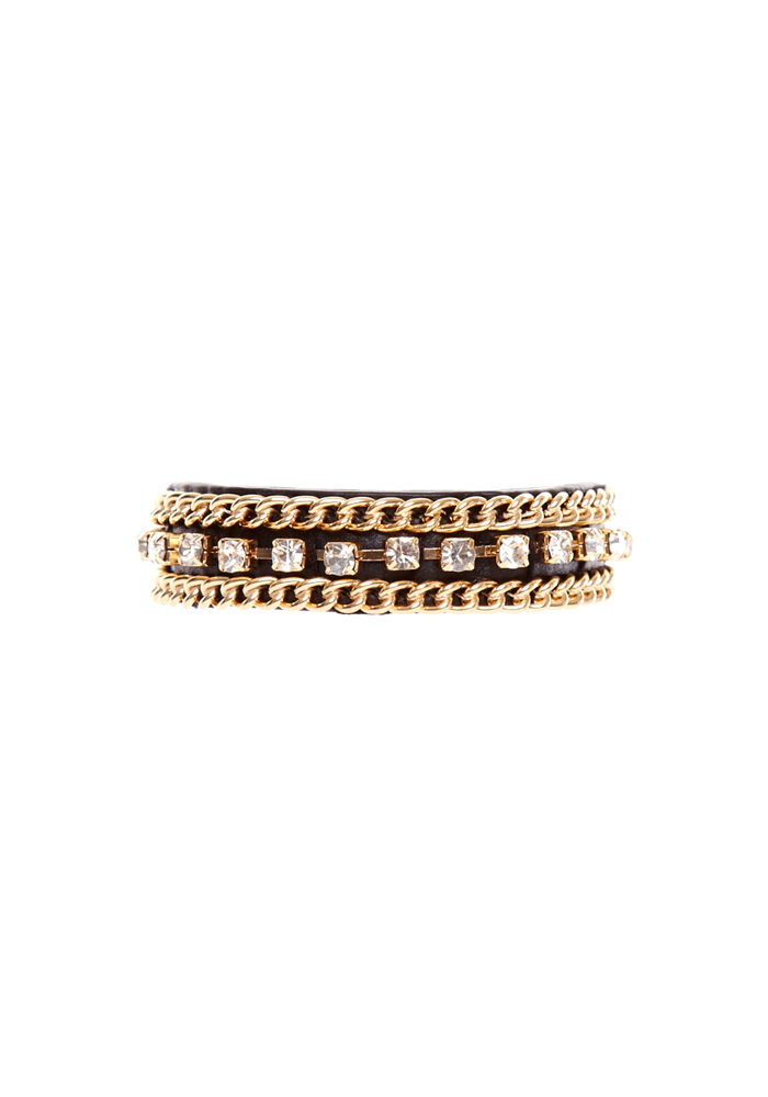2b Marin Rhinestone & Chain Cuff