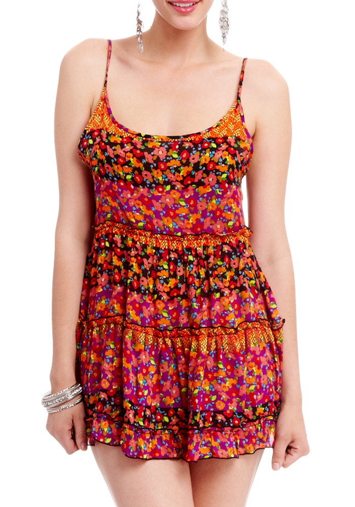 2b Floral Print Circle Dress
