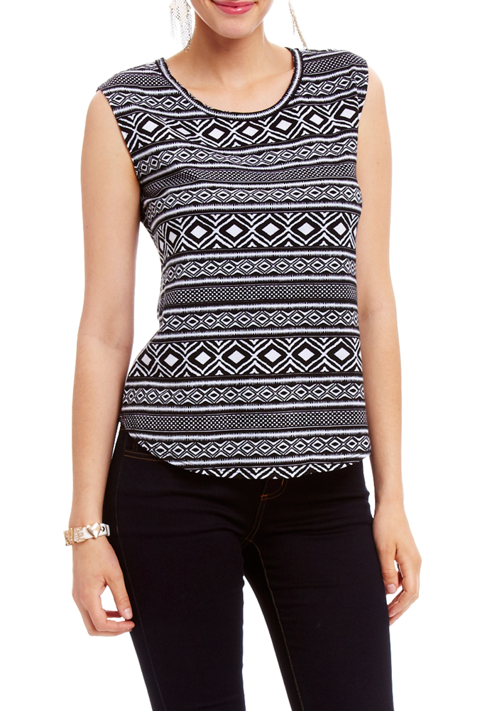 2b Printed Muscle Tee