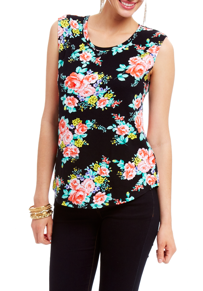 2b Printed Muscle Tee