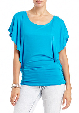 Drape Top With Fitted Waist