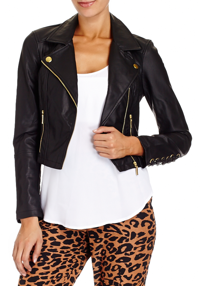 Lace-Up Crop Jacket